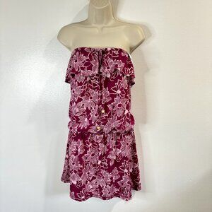 NWT Aerie American Eagle Dress Size M Swimsuit Cover Up Hawaiian Floral Pink